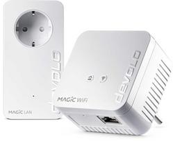 Šakotuvas devolo Magic 1 WiFi mini Powerline Starter Kit Powerline bis zu 1.200Mbit/s, WiFi 4 bis zu 300Mbit/s, 1x LAN (pro Einheit)