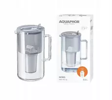 Vandens filtro ąsotis Aquaphor Nord A5 H Pilkas Glass filter jug, pilkas