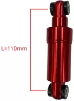 Riedis Electric S10X BIRD LIMITED Galinis amortizatorius 110 mm