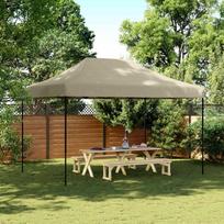 Šventės palapinė 279 x 410 x 315 cm Taupe Oksfordo audinys