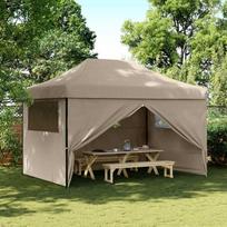 Šventės palapinė 279 x 410 x 315 cm Taupe Oksfordo audinys