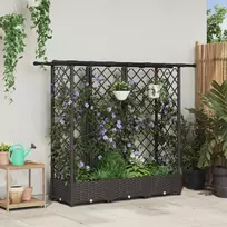 Pakeltas lovas su trelėmis ir stogu Ruda 164 x 40 x 121 cm PP