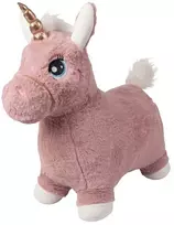 KREA - Pliušinis vienaragis „Hop And Bounce“, rožinis (spalva 36-2051)