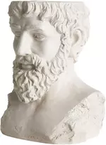 Beliani Vazonas-biustas FULMINE, 35 cm, baltas