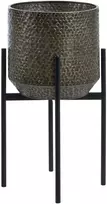 Beliani Vazonas ant kojelių ALDOVANDRA 34 cm, metalinis, juodas