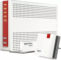 Šakotuvas FRITZ!Box 6690 Cable + FRITZ!Repeater 1200 AX Bundle mit WiFi 6 Maršrutizatorius und WiFi 6 Repeater