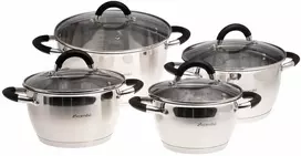 Lamart Puodų rinkinys 8dalių (1,8+2,5+3,5+5,3l), nerūdijantis plienas, Kamille