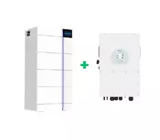 Deye HV komplektas 12 kW hibridinis inverteris + 16 kWh kaupiklis