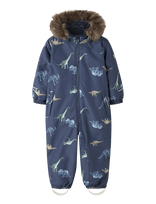 Name It - Nmmsnow10 Suit Aop Fo Noos - Slidinėjimo kombinezonai ir komplektai - Tamsiai mėlyna