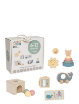 JaBaDaBaDo - Play And Learn Box 6-12 Months - Žaislai motoriniams įgūdžiams - Marga / raštuota