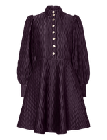 YAS - Yasripple Ls Dress S. Noos - Trumpa suknelė - Violetinė