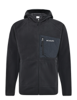 Columbia Sportswear - Fast Trek Overlay Hooded Full Zip - Sportinės flisinės kelnės - Juoda