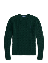Polo Ralph Lauren - Cable Wool-Cashmere Crewneck Sweater - Megztinis - Žalia