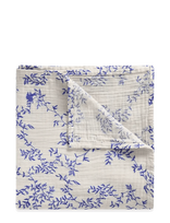 Garbo&Friends - Muslin Swaddle Blanket, 110X110 Cm, Jardim - Muslino antklodė - Mėlyna