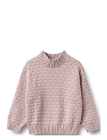 Wheat - Chunky Knit Pullover Abby - Megztinis - Violetinė