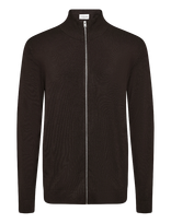Lindbergh - Soft Viscose Blend Zip Through Card - Megztinis - Ruda
