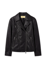 Calvin Klein Jeans - Faux Leather Moto - Lengva vasarinė striukė - Juoda