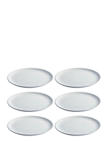 Aida - Raw Lunch Plate 23 Cm 6 Stk 23 Cm - Vakarienės lėkštės - Balta