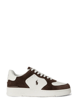 Polo Ralph Lauren - Masters Court Leather-Suede Sneaker - Žemakulniai sportbačiai - Balta