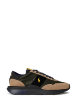 Polo Ralph Lauren - Train 89 Suede-Paneled Sneaker - Žemakulniai sportbačiai - Chaki spalva