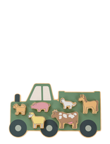JaBaDaBaDo - Farm Puzzle - Medinė dėlionė - Žalia