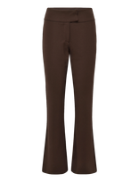 Bubbleroom - Soft Suit Flared Trousers - Platėjančios kelnės - Ruda