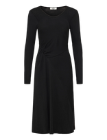 Mads Nørgaard - 2X2 Cotton Severa Dress - Iki kelių ir midi suknelės - Juoda