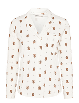 Etam - Ruby - Long Sleeve Pyjama Shirt - Laisvalaikio marškinėliai - Kreminė spalva