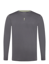 RS Sports - Men's Performance Long Sleeve Rec (Deep Grey/Ace Yellow,Xxl,St) - Sportiniai marškinėliai ilgomis rankovėmis - Pilka