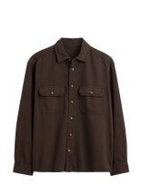 GAP - Ultrasoft Denim Relaxed Utility Shirt - Džinsiniai marškiniai - Ruda