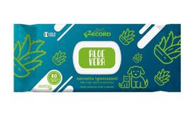Record valomosios servetėlės šunims ir katėms su Aloe Vera, 80 vnt.