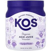 KOS, Ekologiški Acai sulčių milteliai, 12.7 uncijos (360 g)