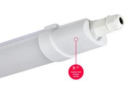 Hermetinis šviestuvas su MW judesio jutikliu TRI-PROOF, 230Vac, 45W, 5400lm, 150cm, IP65, 4000K, LINIX