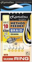 Karpių kabliukai Kamatsu HOOKS ISEAMA Nr. 10 su gumine juostele