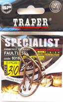 Kabliukai Traper Specialist FAULTLESS 3/0, 5 vnt., lydekoms, šamams, menkėms (Norvegija)