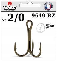 Žvejybos kabliukai ANCHOR VMC 9649 BZ Nr.2/0, didelėms žuvims