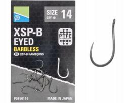 Kabliukai Preston XSP-B be užkarpėlių, su ąsele, dydis 14