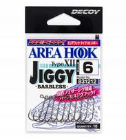 Žvejybos kabliukai Decoy AH-12 Area Hook Jiggy #6, 10 vnt.