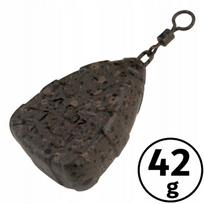 Karpių švinas Fox Edges Flat Pear, su suktuku, 42 g (1,5 oz), dengtas