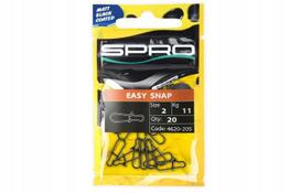 Saugos žiogelis SPRO, matinis juodas, EASY SNAP #000, 4 kg