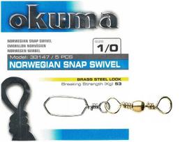 Saugos segtukas su suktuku OKUMA 1/0, 53 kg, 5 vnt.