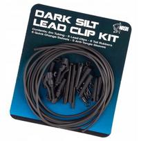 Žvejybos svarelių klipų rinkinys Nash Lead Clip Pack Dark Silt