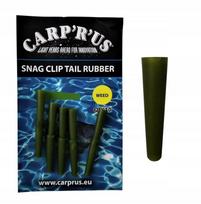 Karpinės žūklės Snag Clip galinis guminis dangtelis, žalias