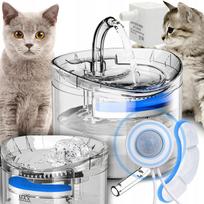 Automatinis 2,5 l gertuvė šunims ir katėms su 3 sluoksnių filtru