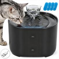 Automatinis tylus gyvūnų vandens fontanas su filtru