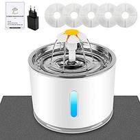 Automatinis WILKTOP kačių ir šunų girdytuvas, 2,4 l, su LED ir filtru