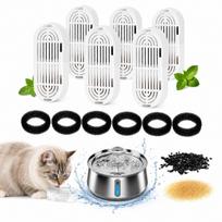 Filtrų ir kempinėlių rinkinys kačių fontanui, 6 vnt. + 6 vnt., iki 3,2 l