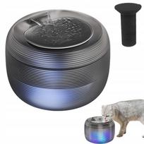 Automatinis 2,5 l vandens fontanas šunims ir katėms su LED, tylus