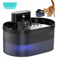 Automatinis vandens fontanas šunims ir katėms, su vertikaliu filtru, juodas, 2,2 l