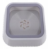 Tamsiai pilka augintinio vandens dubenėlis su apsauga nuo išsiliejimo